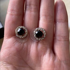 Black and gold studs